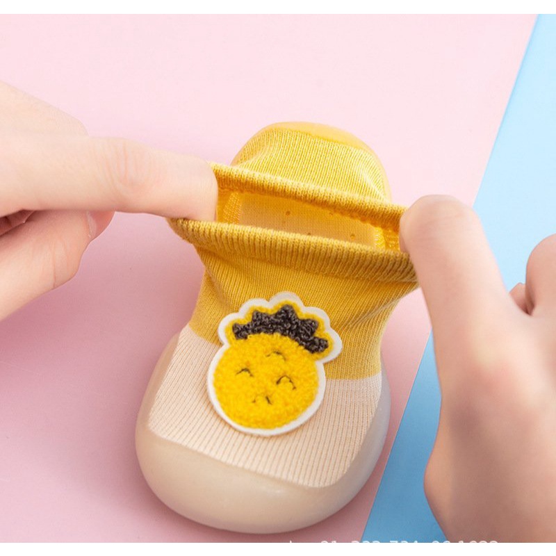 Giày Bún Giày Vớ Tập Đi Trái Cây Siêu Mềm Êm Chân Cho Bé Trai Bé Gái - Mihoshop