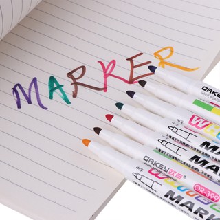 12 Colors Whiteboard Marker  Toxic Mark Sign Fine Nib Set Supply