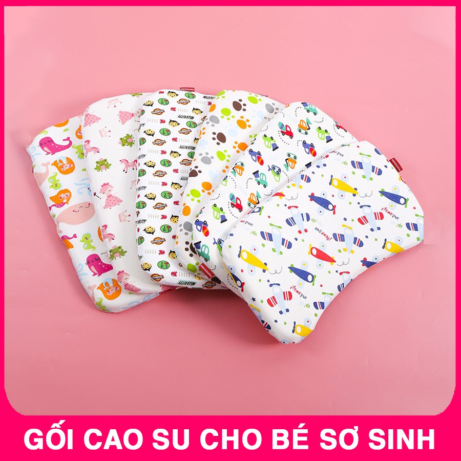 Gối Cao Su Non Cho Bé Sơ Sinh (Họa Tiết Đa Dạng) - BTT00016