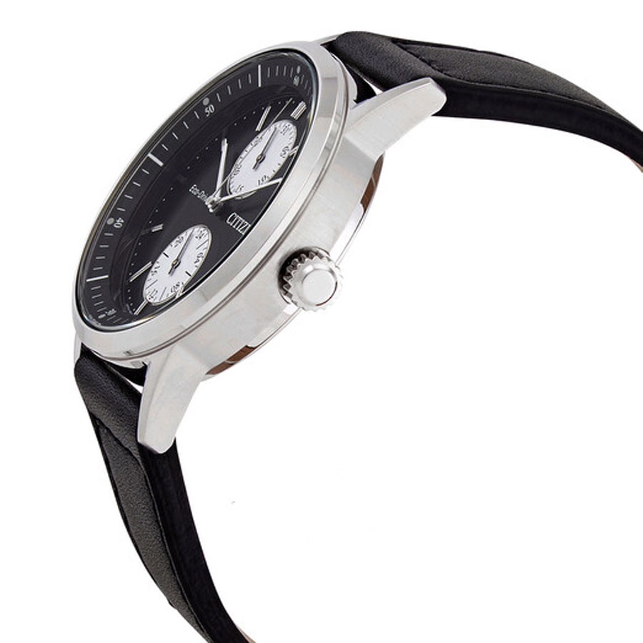 Đồng Hồ Nam Citizen Dây Da BU3020-15E - Mặt Đen