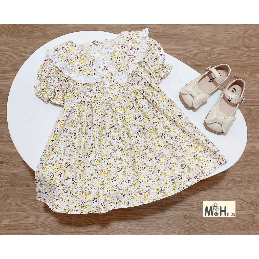 Váy bé gái, váy thô hoa nhí, cho bé từ 12-25kg