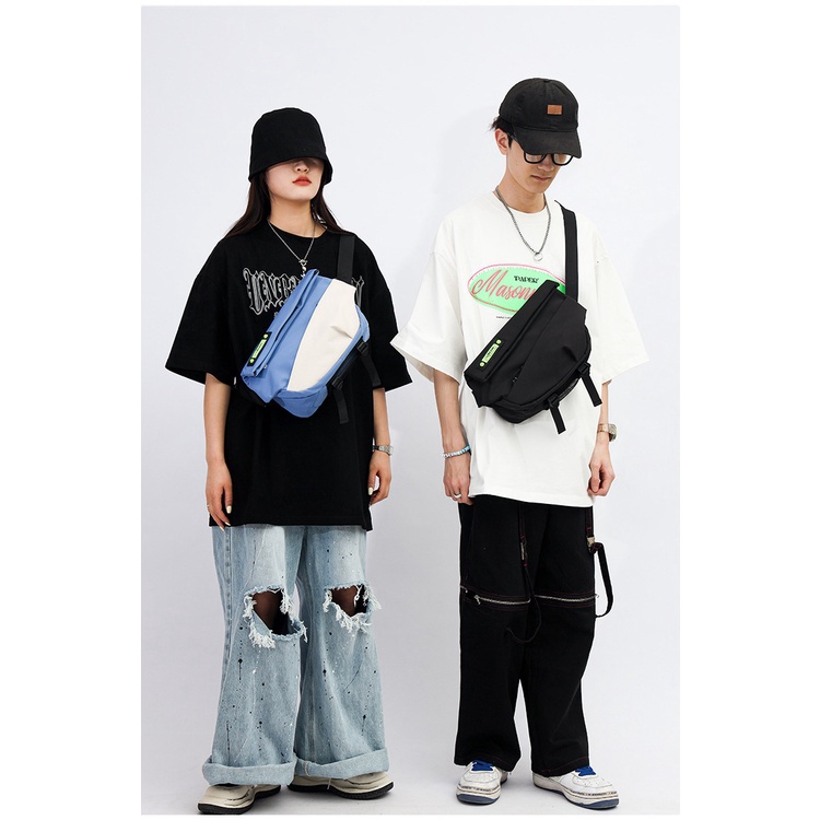 Túi đeo chéo thời trang chống nước, ngăn chứa rộng, messengerbags tặng kèm móc khóa