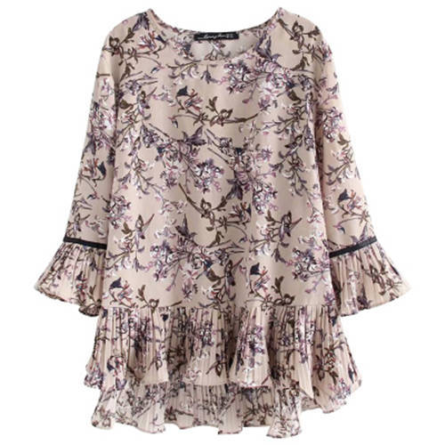 Áo Sơ Mi Voan Tay Lửng Dáng Rộng Phong Cách Thời Trang Phương Tây Plus Size 5XL 2021