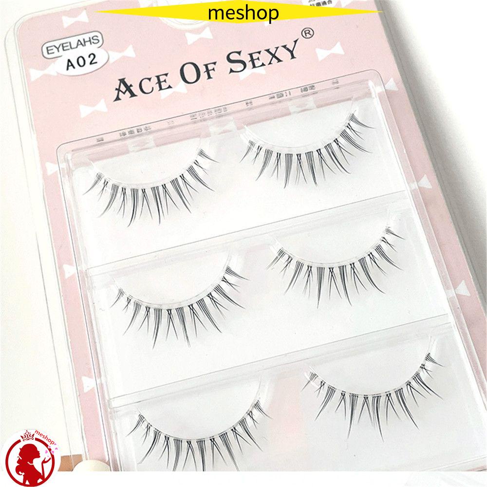 Set 3 Cặp Lông Mi Giả Dài Tự Nhiên Tái Sử Dụng Nhiều Lần Thời Trang Nhật Bản