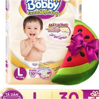 Tã dán bobby extra soft dry s40/ m34/ l30