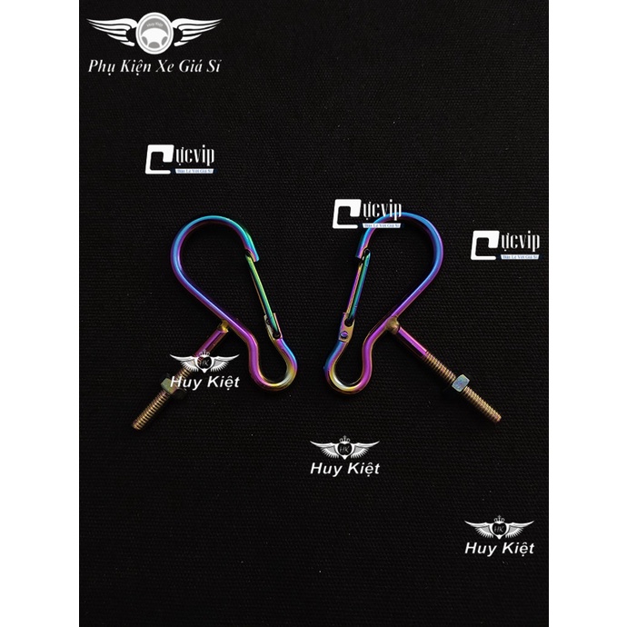 Combo 2 Móc Treo Đồ Xe Máy Có Khóa Gạt Titan Gắn Baga Giữa Các Loại Xe MS4555