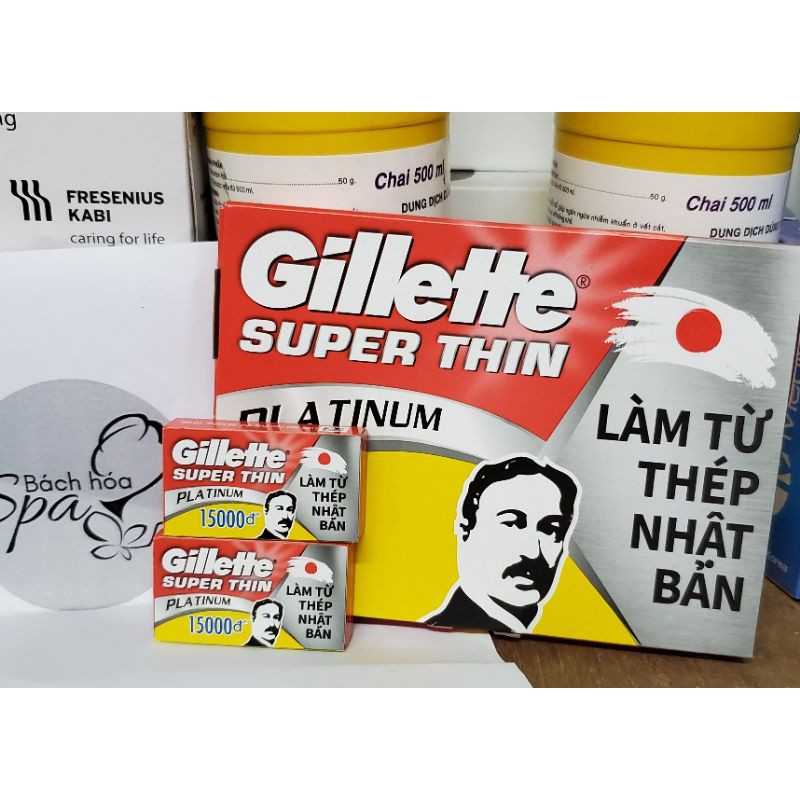 Dao lam Gillette Super Thin Hộp 100 lưỡi lam