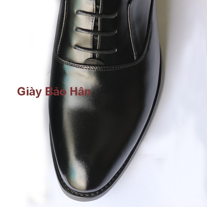 Giày Tây Nam Tăng Chiều Cao, Da Bò Mã GC-02 Tăng Cao 6.5 cm