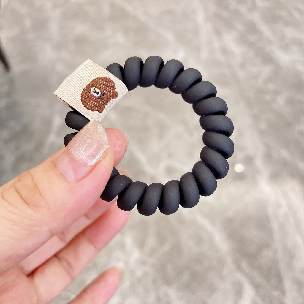 Dây buộc tóc nhựa hình gấu xinh xắn cho nữ