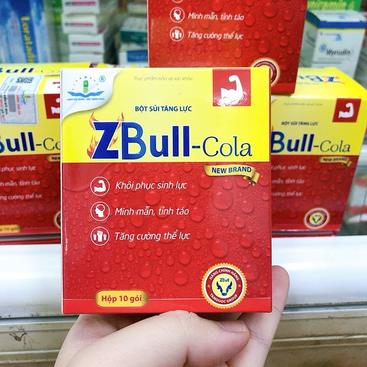 ✅Bột sủi tăng lực ZBULL Cola (hộp 10 gói)- bồi bổ sức khỏe, tăng cường thể lực