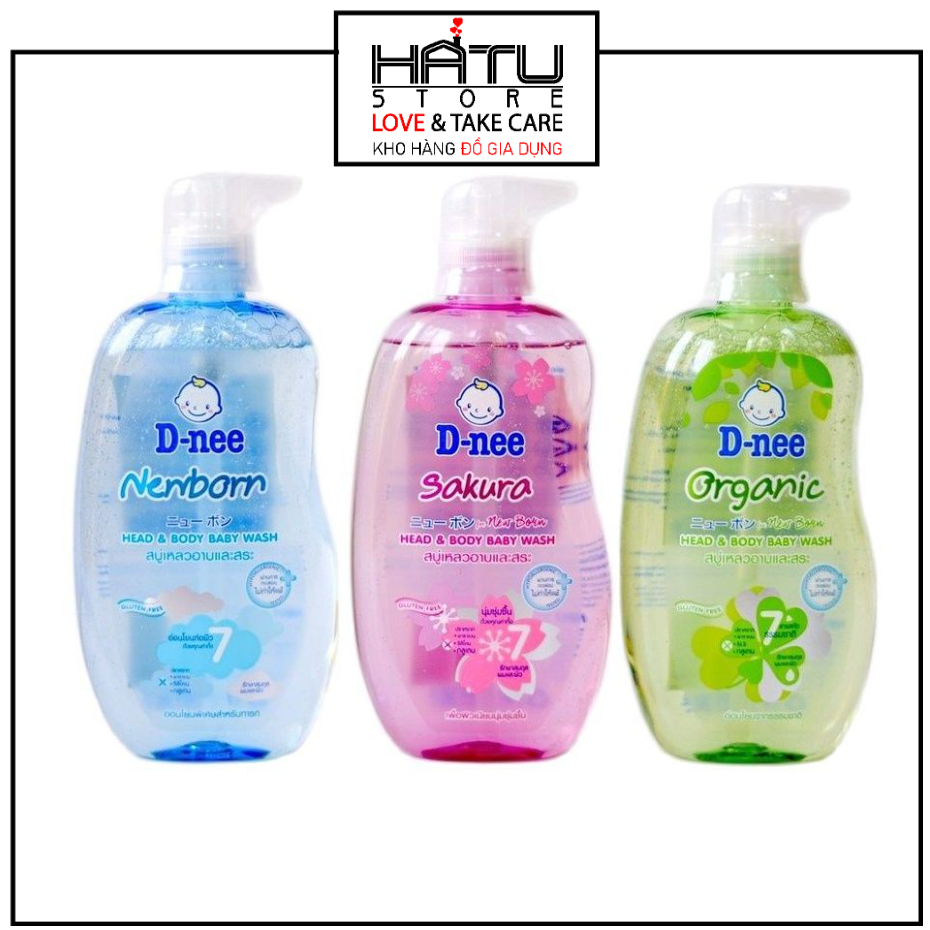 Sữa tắm gội toàn thân Dnee xuất xứ Thái Lan dung tích 380ml