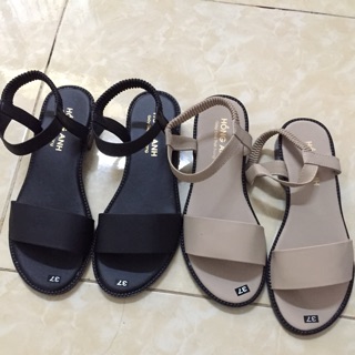 Sandal da lỳ quai ngang
