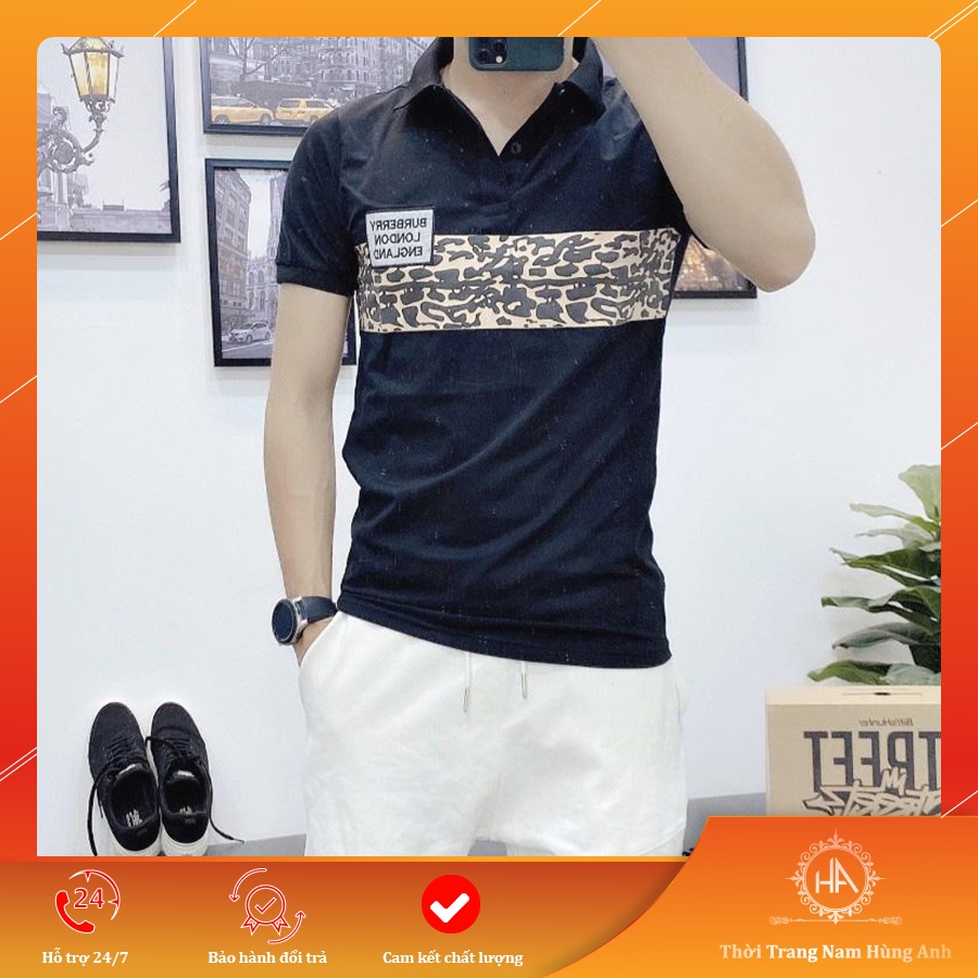 Áo thun nam POLO trơn vải cá sấu cotton cao cấp ngắn tay