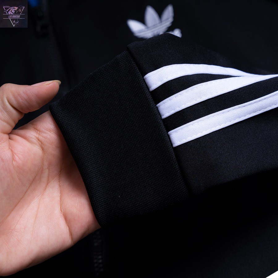 Bộ nỉ thể thao nam, bộ quần áo nỉ nam kẻ sọc có khoá kéo 3 màu - HALLO STORE