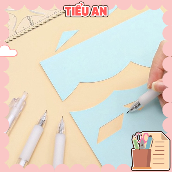 Dao cắt sticker/ rọc giấy dạng bút bi siêu tiện dụng (14cm)