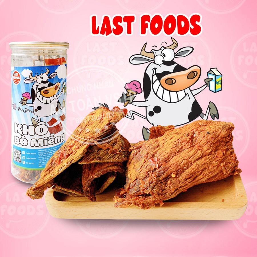 Khô bò miếng 300g xé cay , ăn vặt hà nội tiện lợi cùng LASTFOODS với tổng hợp các món ăn vặt ngon giá rẻ