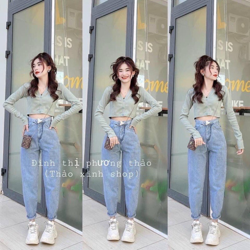 Quần baggy 3 khuy