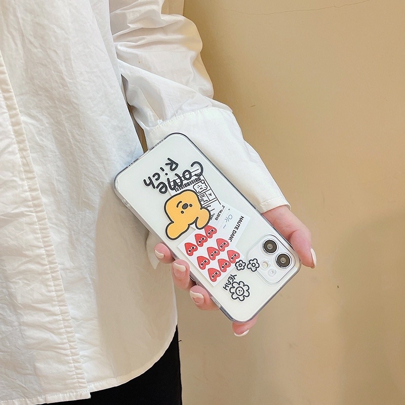 (SIÊU RẺ) Ốp lưng iphone trong gấu nâu come rich trái tim 7plus/8/8plus/x/xr/xs/11/12/13/pro/max/plus/promax