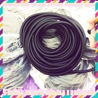 Dây ná cao su cải tiến tròn lớn 10mm rổng 6mm MÀU ĐEN CAO CẤP (3 MÉT) | Tập Thể thao