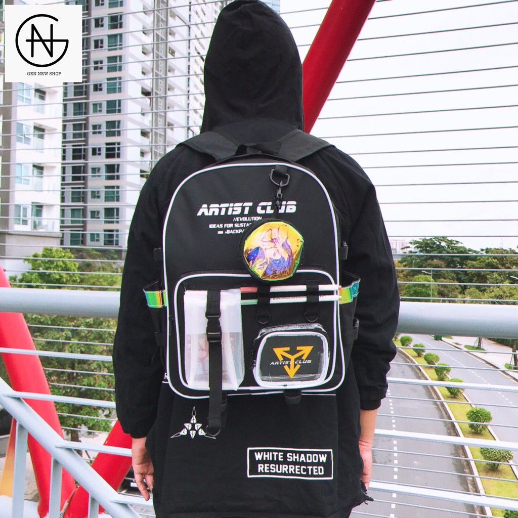 Balo Đi Học Nam Nữ Đẹp Học Sinh Hologram Dạ Phản Quang Phát Sáng  BL DQ AT 01