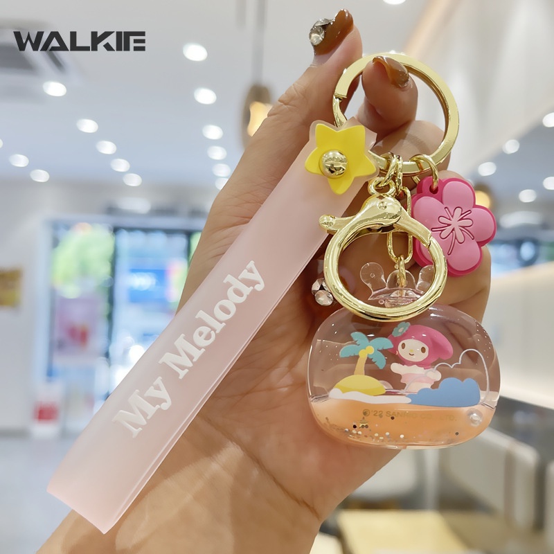 SANRIO Móc Khóa Hình Cinnamoroll Pompom Purin Cá Tính Vui Nhộn