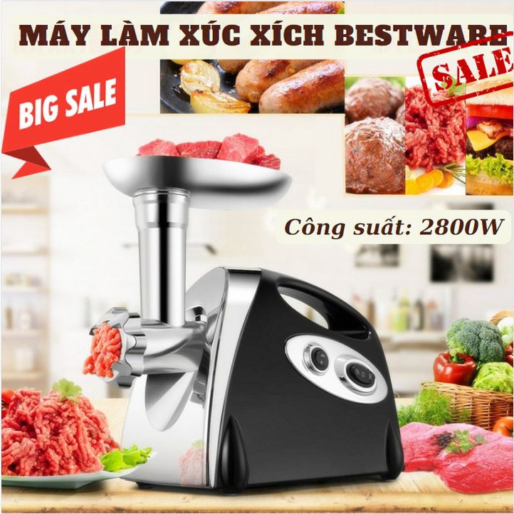 ❤️SẴN HÀNG❤️Máy Nhồi Xúc Xích ❤️ĐA CHỨC NĂNG❤️ xay thịt làm dồi nhanh chóng công suất mạnh dễ vệ sinh