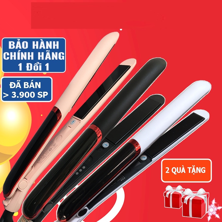 Máy ép duỗi tóc, uốn tóc xoăn Hàn Quốc 3in1, thanh gốm là tóc nhanh, giúp kẹp thẳng tóc tránh hư tổn, BH 24 tháng
