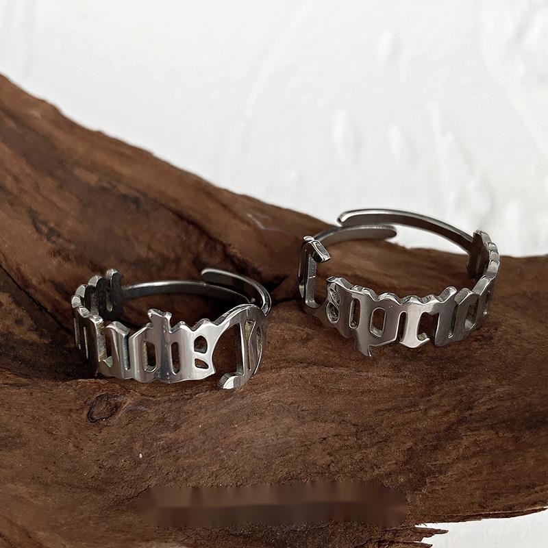 Nhẫn Hở Có Thể Điều Chỉnh Phong Cách Hiphop Đường Phố unisex