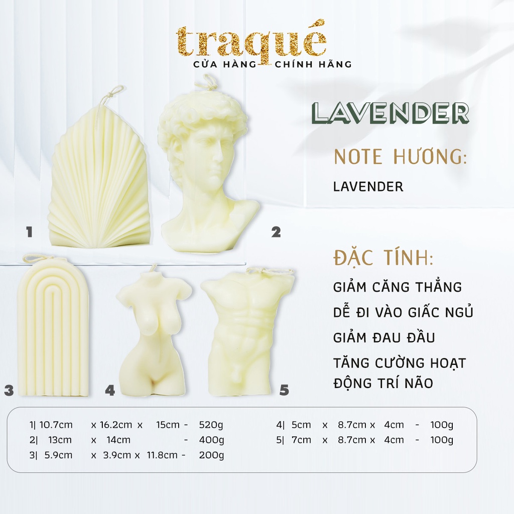 Nến thơm decor tạo hình ADORA - LAVENDER