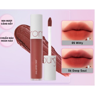Son kem lì cực nhẹ môi Hàn Quốc Romand Zero Velvet Tint 5.5g