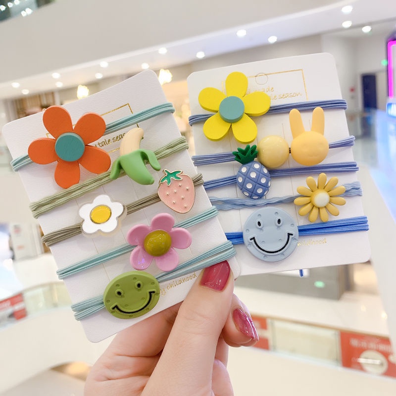 Dây Buộc Tóc Cao Su Phong Cách Hàn Quốc Đơn Giản Dễ Thương Cho Nữ