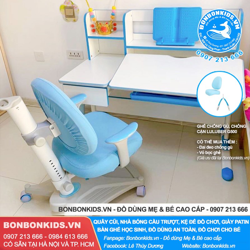 Bộ Bàn Ghế Học Sinh Chống Gù Cao Cấp Newber G510 ( Ghế mới tay gập, 2 lưng) | BigBuy360 - bigbuy360.vn