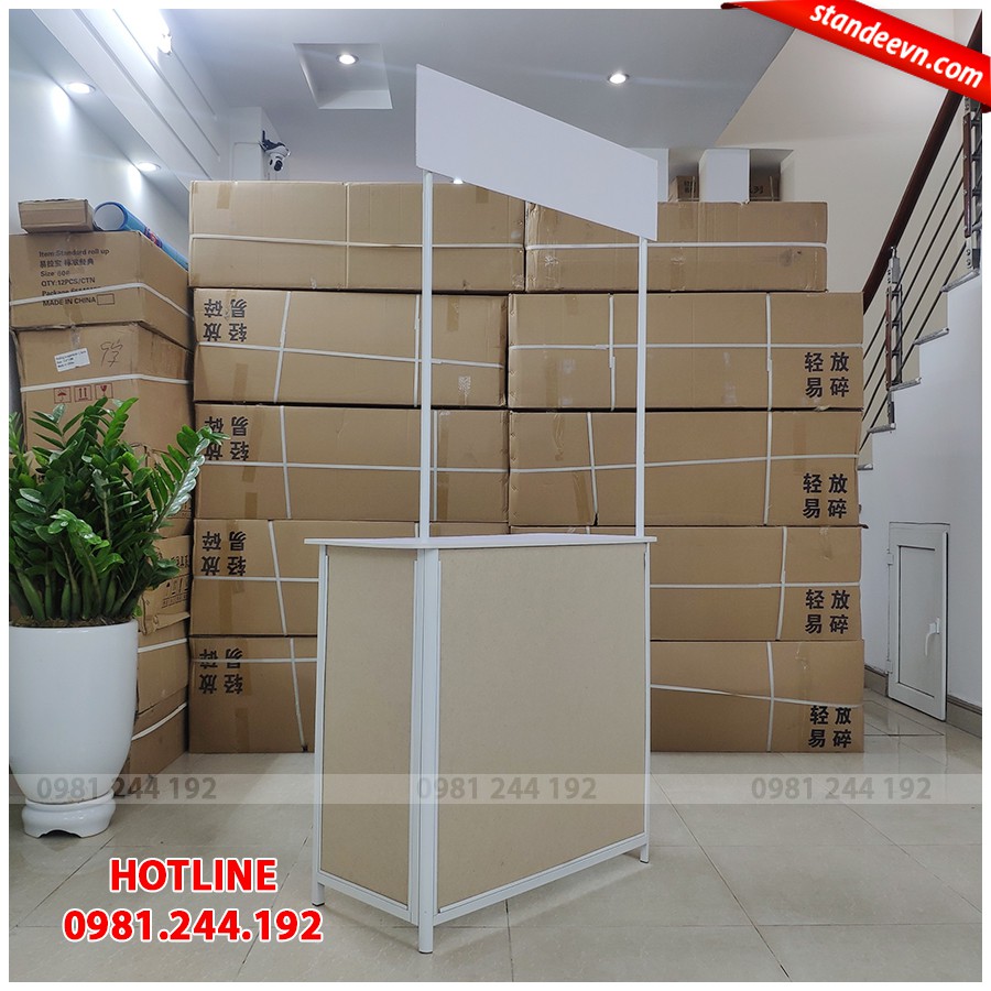 Booth sampling sắt, Quầy bán hàng di động bằng sắt, Booth quảng cáo | 3H
