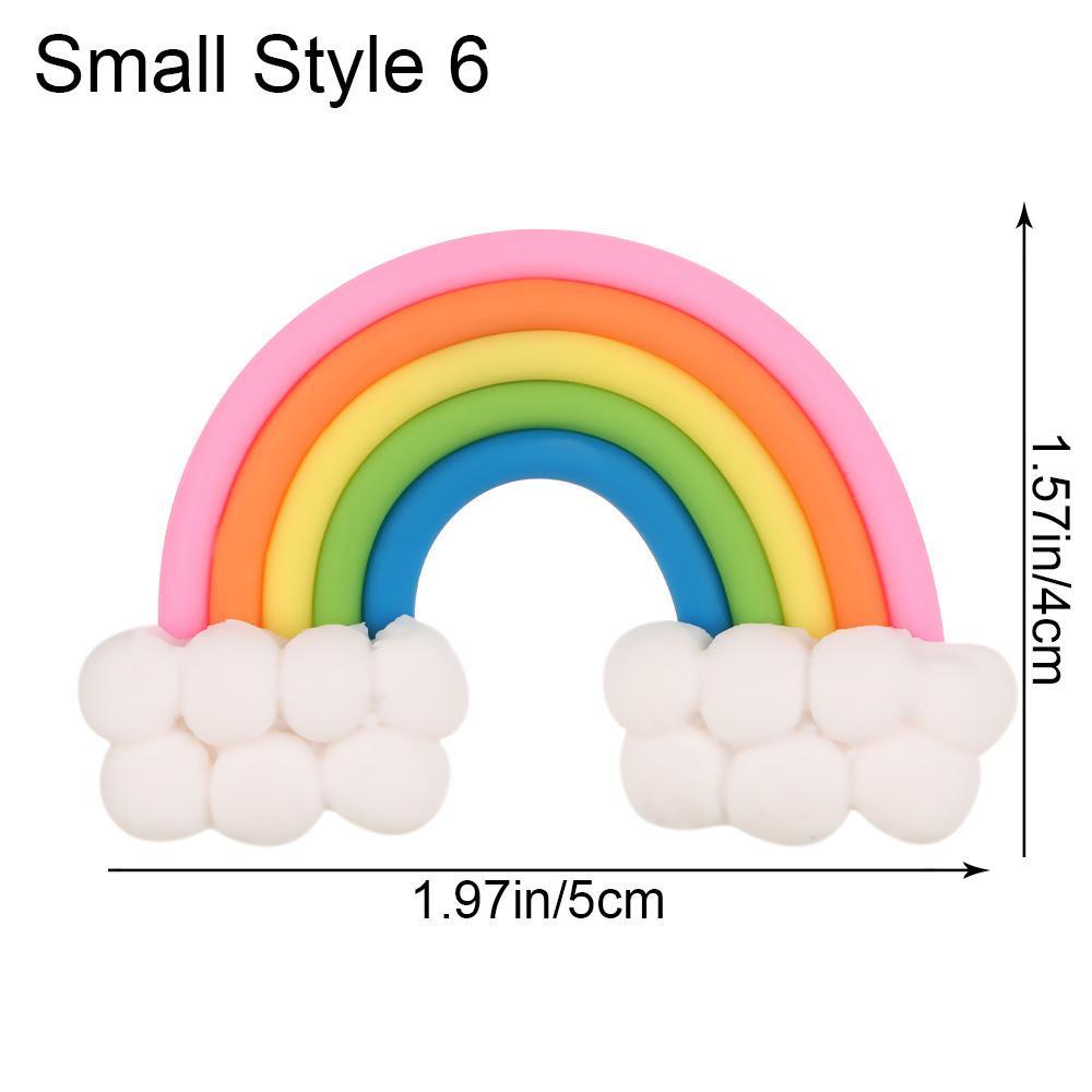 Cây Cắm Trang Trí Bánh Kem Bằng Đất Sét Mềm Nhiều Màu