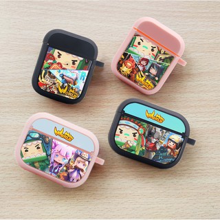 Vỏ silicon dẻo cho Airpods 1 / 2 hình Mini World Block Art
