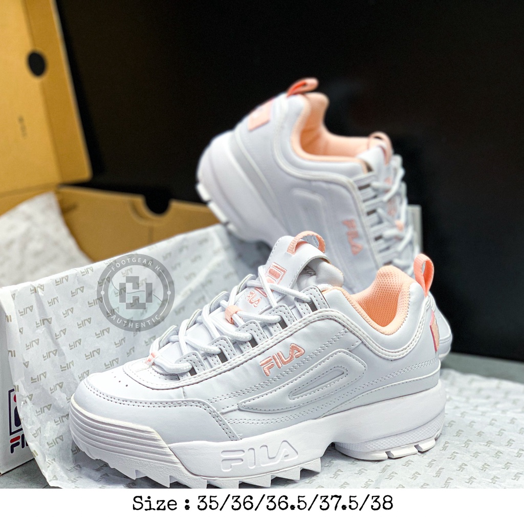 Giày Fila Disruptor 2 trắng/ trắng hồng