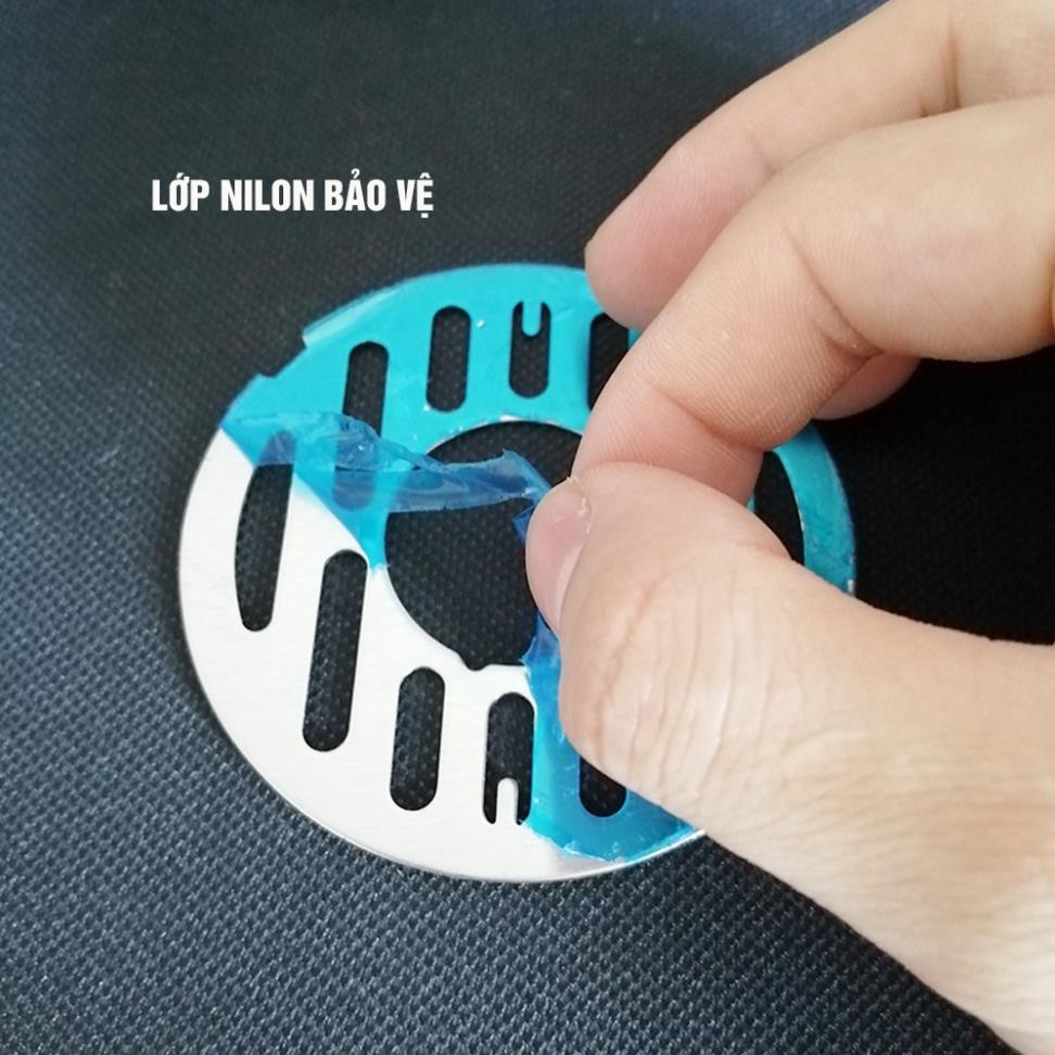 Nắp ga đế thoát sàn Inox có lỗ cắm cút chia thoát nước Minh House