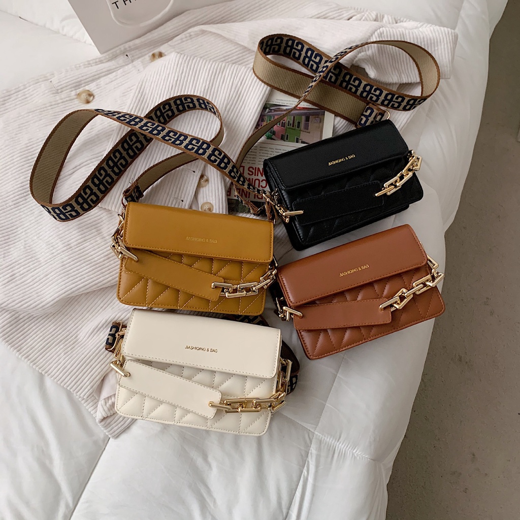 Túi Đeo Chéo Một Bên Vai Hình Vuông Phong Cách Châu Âu Thời Trang Độc Đáo Mới Dành Cho Bạn Nữ Phong Cách Hàn Quốc 2021