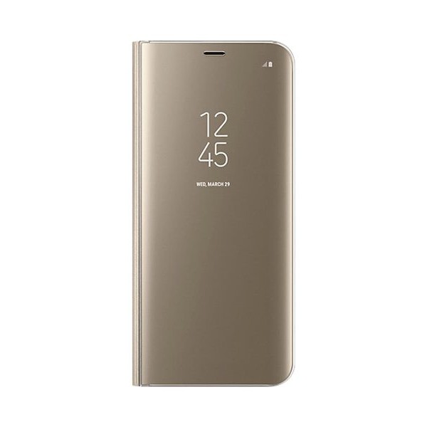 Lật Bao Da Điện Thoại Nắp Gập Trong Suốt Tích Hợp Giá Đỡ Cho Samsung Galaxy J7 Duo J7Duo