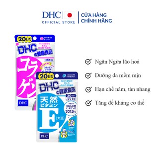 Combo Viên Uống DHC Đánh Thức Tuổi Xuân 20 Ngày (VitaminE & Collagen)