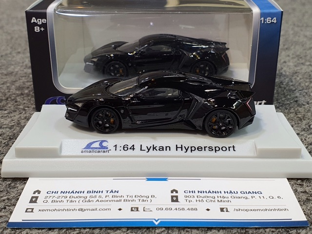 Xe Mô Hình Lykan Hypersport 1:64 Smallcarart ( Đen )