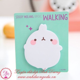 Giấy note sticky nhân vật hoạt hình Molang của Hàn Quốc