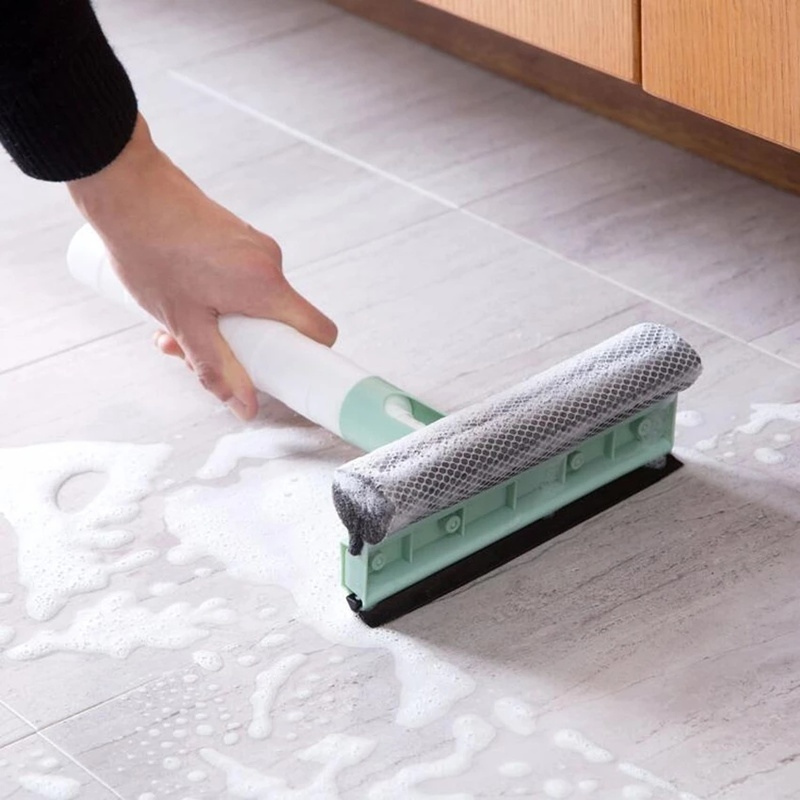 Cây Gạt Nước Hai Mặt Có Bình Xịt Nước Màu Sắc Ngẫu Nhiên Dùng Để Vệ Sinh Cửa Sổ/Cửa Kính