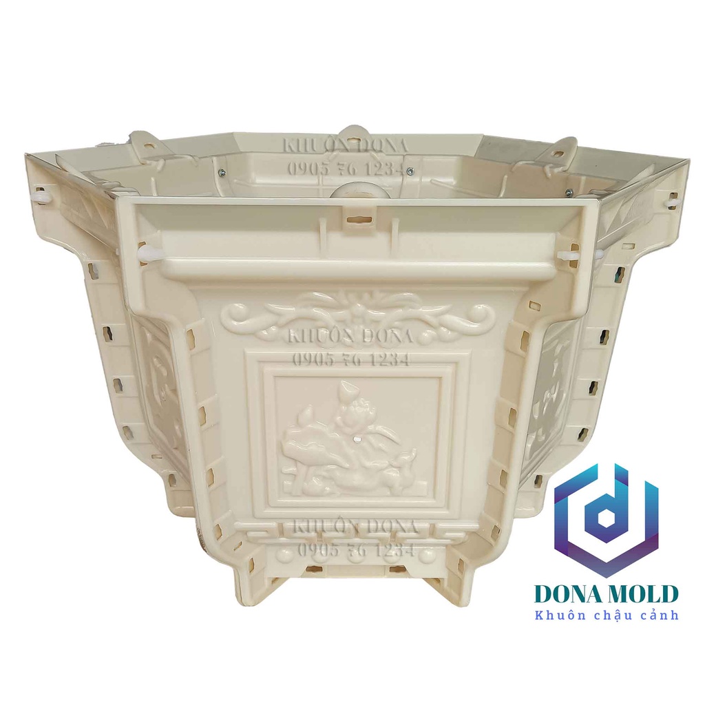 Khuôn Đúc Chậu Lục Giác 60 cm  cao 45 cm. Khuôn Đúc Chậu Cảnh Nhựa ABS cao cấp