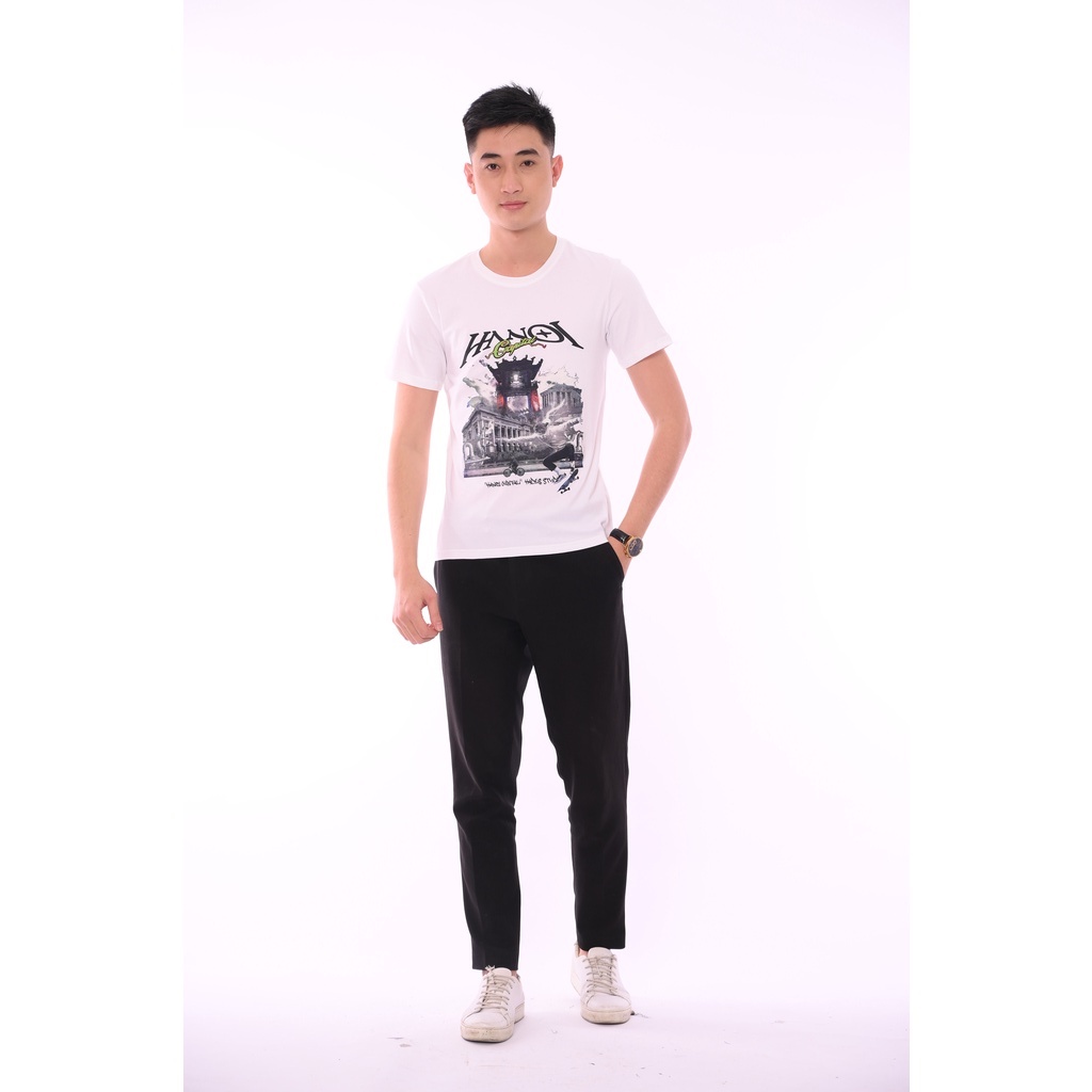 Áo phông nam Hà Nội Capital chất liệu 100% cotton co dãn 4c Thoáng Mát AZILA