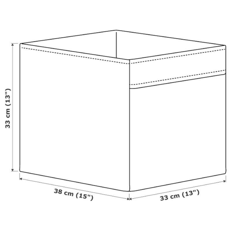 Combo 5 hộp đựng đồ cao cấp Ikea Drona đỏ 33x38x33cm