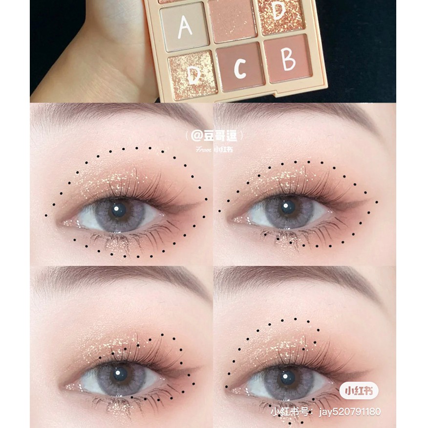 Bảng phấn mắt nhũ lì 9 ô Dikalu Blooming Your Own Beauty Senabeauty | BigBuy360 - bigbuy360.vn