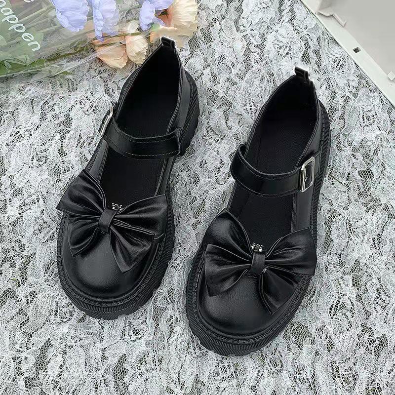 Giày Mary Jane Da Size Lớn 32 33 34 Size S 42 Phong Cách Retro Hàn Quốc Cho Nữ
