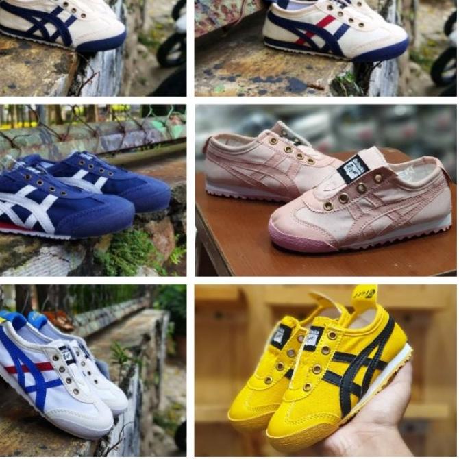 Khuyến Mãi! Giày Trẻ Em Onitsuka Asics Tiger Slip on 8.8 (Không Kèm Dây) Mã 425)