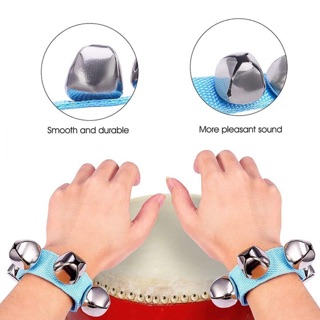 Đồ Chơi Âm Nhạc 1 Đôi Lục Lạc Đeo Tay Phát Triển Thính Giác Cho Trẻ Sơ Sinh Đến 2 Tuổi